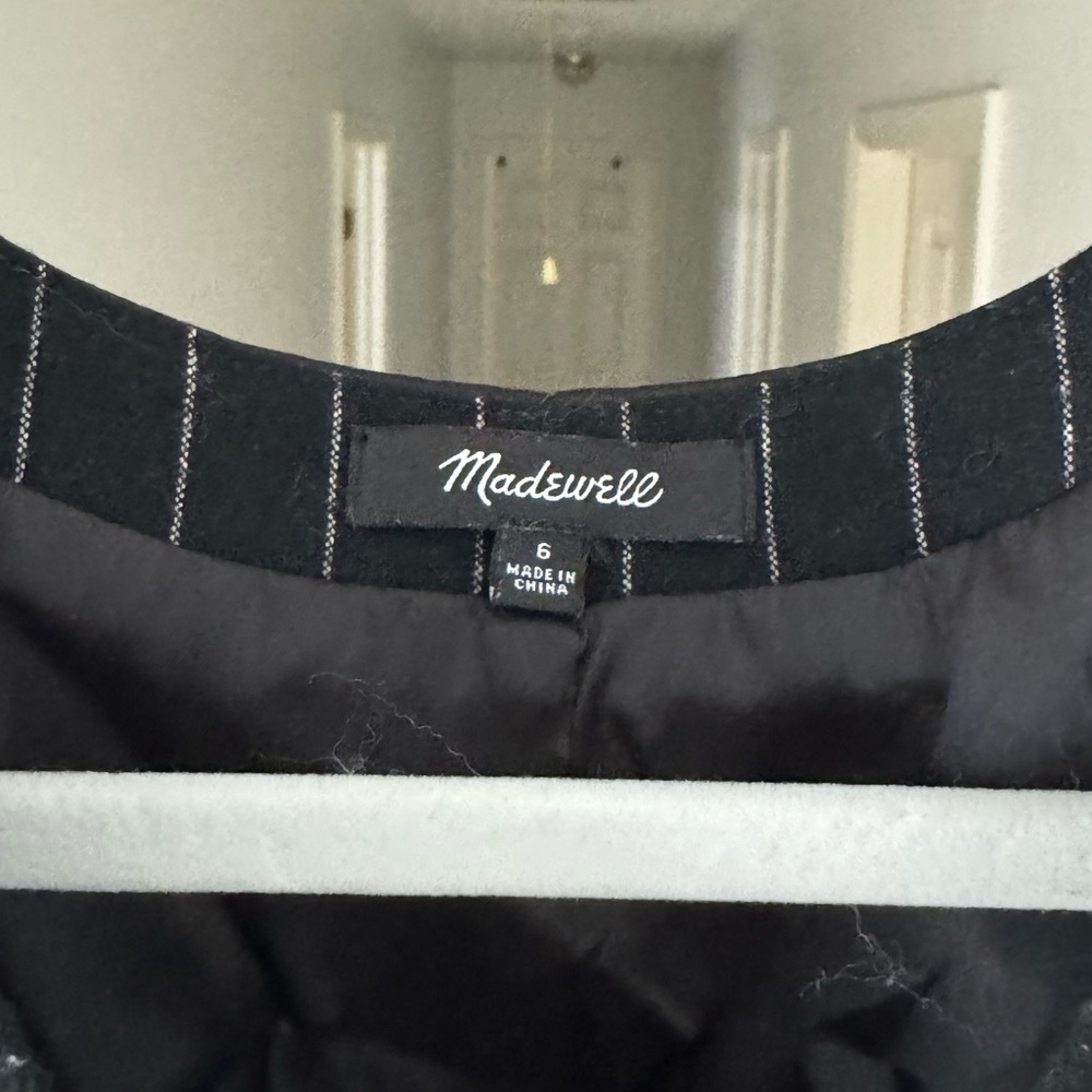 Madewell Black and White Striped Vest - Picture 2 of 5